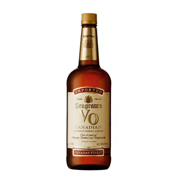 Whisky Seagram's VO - Botella 1 L - Importado de Canadá - 40% - 1