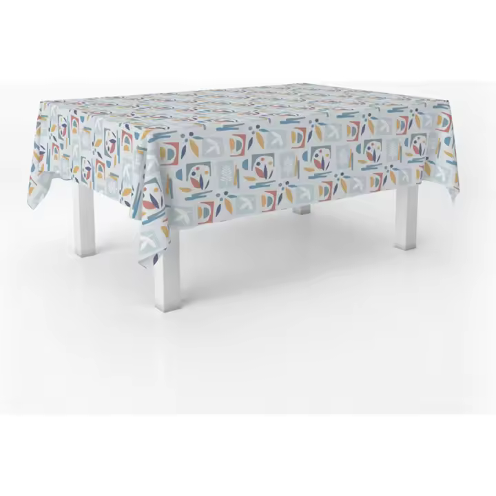 ECOMMERC3  Mantel Hule Mesa Rectangular Tamaño desde 100x140 cm hasta 300x140 cm, Estilo, Durabilidad y Fácil Limpieza para tu Mesa - Mantel Hule Antimanchas e Impermeable - 1