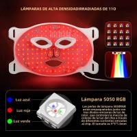 Máscara De Luz LED Para El Rostro 7 Colores Terapia De Silicona Photon Máscara De Belleza Para Levantar La Cara Anti Engrasado Control De Aceite Blanqueamiento Y Reparación De Piel - details 4