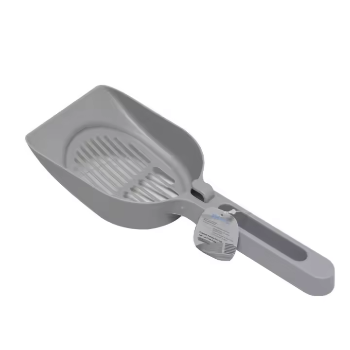 COTTECOTA-Palas para la arena de los gatos 28 cm cuchara para arena para gatos, Pala Gris/ Blanco (color al azar) para arena para gatos con pala profunda Pala Para Bandeja Higienica De Gatos Paso Fino Scoopy Paleta. - 1