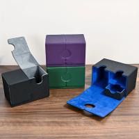 Caja De Naipes Con Bandeja Para Dados PU De Cierre Magnético Capacidad Para Más De 200 Cartas Dobladas Y Un Set De Dados - details 4