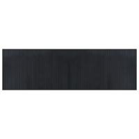 vidaXL Alfombra rectangular bambú 60x200 cm Color Negro,  Natural,  Marrón y mas Alfombras de área  Alfombra de Piso para Sala de Estar Dormitorio Habitación Salón - details 1