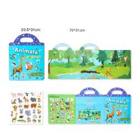 Libro De Pegatinas Reutilizables Para Niños Con Diversos Escenarios Juego De Rompecabezas DIY Educativo Juguetes Clásicos Para Niños De 2 a 4 Años Regalos - details 9