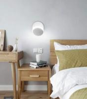 Luces de pared interior blanco LED lámpara de pared 5W moderno aplique de pared blanco cálido creativo Eclipse 2 en 1 N lámpara de pared LED (blanco) - details 1