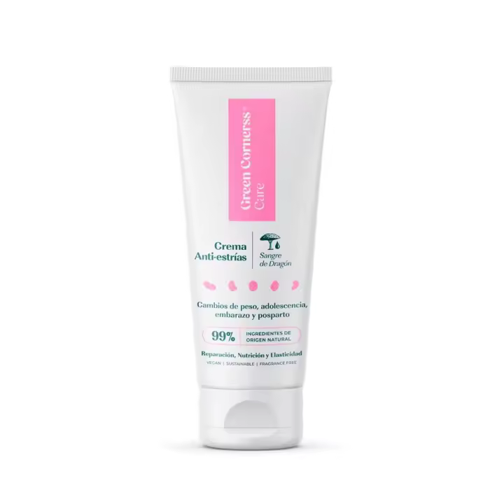 GREEN CORNERSS CARE - Crema anti-estrías con sangre de dragón  200 ml  98% Natural  Cuidado y prevención de la piel con estrías - 1