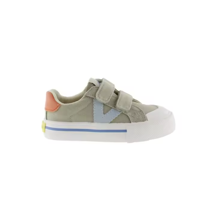 Zapatillas victoria tribu lona verde kaki de niño. - 1
