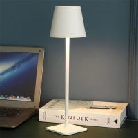 Lámpara De Escritorio Recargable LED Con Interruptor Táctil 3 Colores Ajustable Para Decoración De Dormitorio Sala De Estar Barra De Comida Iluminación - details 5