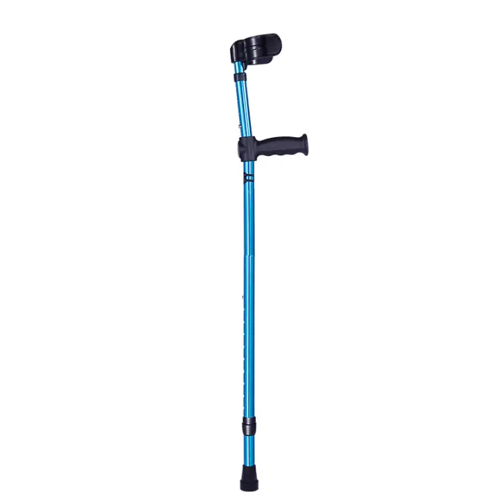 Palo De Andar Ajustable Telescópico Para Axila En Aleación De Aluminio Para Discapacitados Mayores De Edad Portátil Plegable - 1