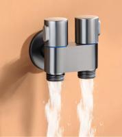 Top-Ducha higiénica para baño, grifo de bidé, válvula de ángulo de doble salida, cabezal de ducha, rociador de inodoro-TOP - details 18