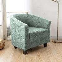 Cubierta De Silla Club Elástica En Jaquearl Sólido Protección De Muebles Para Sala De Estar Cubierta De Sofá De Barra Adecuada Para Silla De Un Brazo - details 39