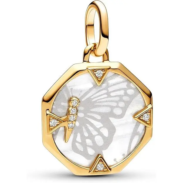 PANDORA ME Colección de dijes chapados en oro de 14 quilates，Incluye Caja Original - 1