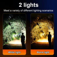 Linterna Frontal LED Potente 200000LM XHP300 Con Sensor Doble Luz Blanca Y Cálida Para Pesca Y Camping Impermeable 18650 - details 8