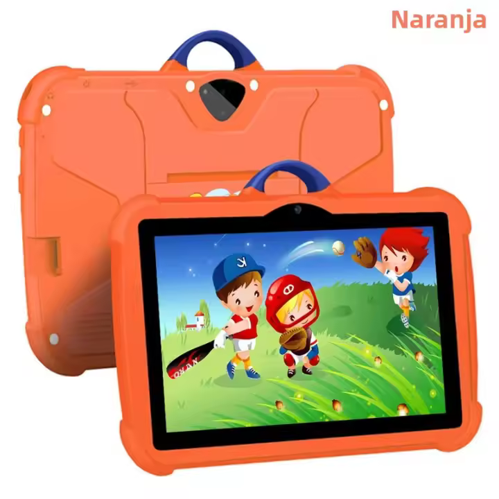 PORCHEDDU Tablet Para Niños With Patrón De Dibujos Animados 7 Pulgadas Cuatro Núcleos 4GB RAM 64GB ROM Android Juegos De Apendizaje Educativos - 1