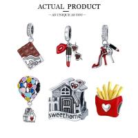 Colgante De Abeja WOSTU 925 Plata Esterlina Para Mujeres Niños Niñas Perros Joyería De Pulsera DIY Con Encanto De Cámara Café Mariposa - details 11