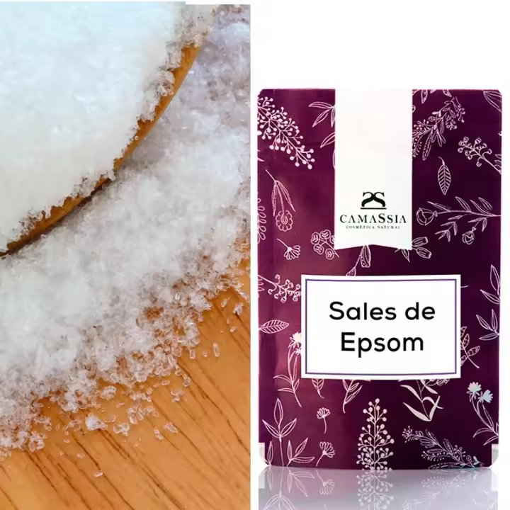 Camassia Sales de epsom (Sulfato de magnesio)  Ingredientes varios  para usos en cosmética como baños o exfoliantes - 1