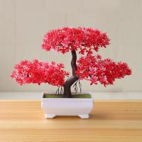 Arbusto De Bonsái Artificial Pinacio En Maceta Ornamento De Escritorio Planta Simulada Mini Potted Para Decoración Del Hogar - details 7