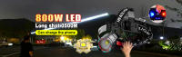 Lámpara Frontal Super Potente 9900LM Con Sensor IR 800W LED Luz De Mano Recargable 3500 Metro Para Pesca Y Camping - details 0
