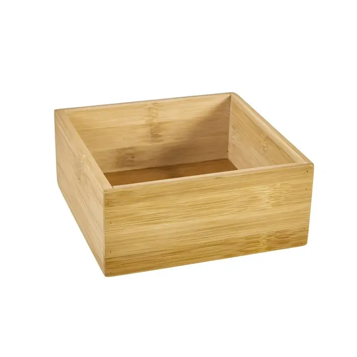 Dcasa Organizador bambu cuadrado 15x15 cm - 1