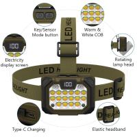 Linterna Frontal Recargable Ultra Potente Para Camping Senderismo Pesca Caza Resistente Al Agua Con Luz LED De Alta Gama - details 10
