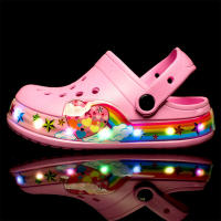 Zapatillas De Playa LED Para Niños Verano Zapatillas De Suela Planas Transpirables Con Luces Fluviadoras Para Niños Y Niñas Tallas 14-21 - details 7