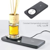 Calentador de taza de café 2 en 1, cargador inalámbrico, apagado automático, termostato inteligente de 55 °C, posavasos calentado para escritorio, regalo de oficina - details 2