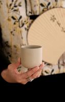 Taza de café japonesa - Tazas de cerámica artesanal para espresso, diseño rústico en gres, ideal para hogar o cafeterías - details 6