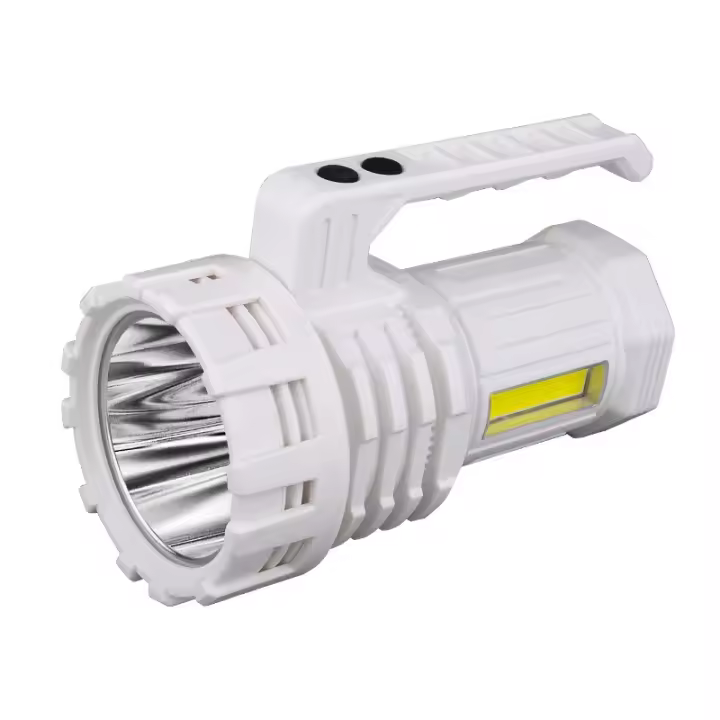 Nueva lámpara portátil de largo alcance con láser Blanco para Exterior, Luz potente, interior LED recargable, reflector de Largo duración - 1