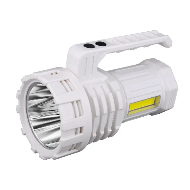 Nueva lámpara portátil de largo alcance con láser Blanco para Exterior, Luz potente, interior LED recargable, reflector de Largo duración - 1