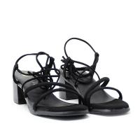 TINA KIZ 979 NEGRO Sandalias altas mujer 35037 25V SANDALIA TUBULAR ANTE NEGRO - details 0