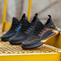 Zapatos de seuridad para humres y Mujeres, a prueba de golpes, a prueba de pinchazos, transpirables y livianos, Zapatos de trabajo con puntera de Maple, Azul, Talla 36 SSIT - details 0