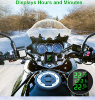 Sistema De Monitoreo De Presión De Neumáticos Para Motocicleta Powstation TPMS Wireless Con Alarma De Temperatura Y Pantalla Colorida Recarga Solar - details 1