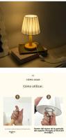 Lámpara De Mesa Nórdica Plegable Con USB 5V Y 220V Luz Nocturna Para Decoración Del Hogar Y Ambiente De Dormitorio - details 7