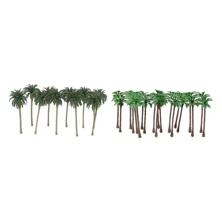 40 piezas de Coco Modelo de Palma/Paisaje Modelo plástico Diseño Artificial Selva Diorama - 1