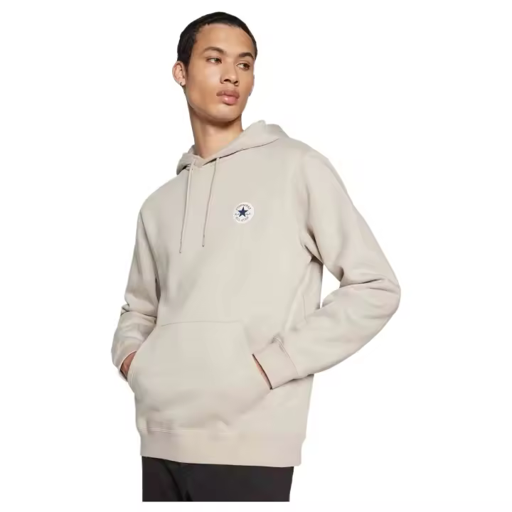 Sudadera con Capucha Converse Standard Fit Core Chuck Patch para unisex en color beige - 1