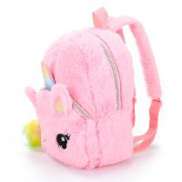 Mochila De Peluche De Dibujos Animados Para Niñas Estilo De Moda Para Estudiantes De Primaria Y Secundaria Mochila Escolar Con Estampado De Unicornio - details 5
