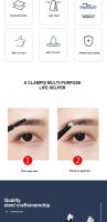 Aparato De Belleza Para Cejas Con Brocha Y Cortador De Pestañas Postizas Acero Inoxidable Bocadillo Delgado Para Uso Personal - details 1