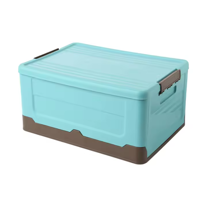 Caja De Almacenamiento Plegable Colorida Para El Hogar Organizador De Plástico Para Ropa Libros Juguetes Y Más (Múltiple Propósito Ahorro De Espacio) - 1