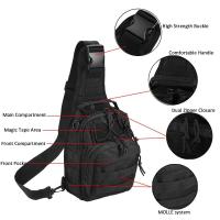 Bolsa De Hombro Táctica REDAPRIC Sling Pack Rover EDC Molle Bolsa De Ataque Para Rango Unisex Tamaño M Material 600D - details 0