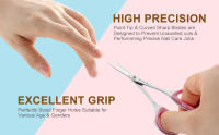 Juego De Tijeras Para Cutículas De Acero Inoxidable Curvadas Y Rectas Multiusos Para Manicura Y Pedicura Herramienta De Belleza Y Aseo - details 2