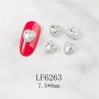 5PCS Decoración De Uñas Con Diamantes Corazones Cheering Accesorios Redondos Para Manicura Arte De Uñas Moda - details 13