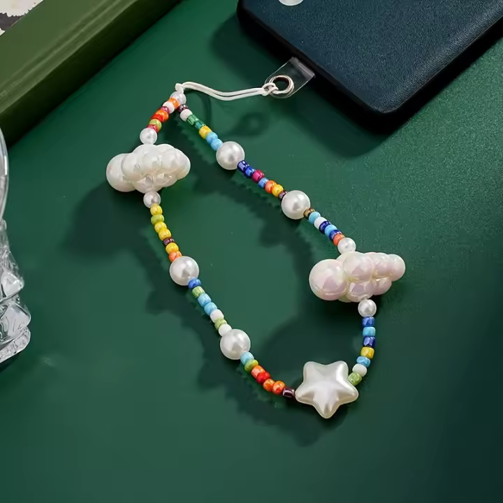 Cuerda De Colgante Exquisito Para Móvil 1pc Caiyun Xingzhu Accesorios De Teléfono Móvil Hecho De Algodón Unisex - 1