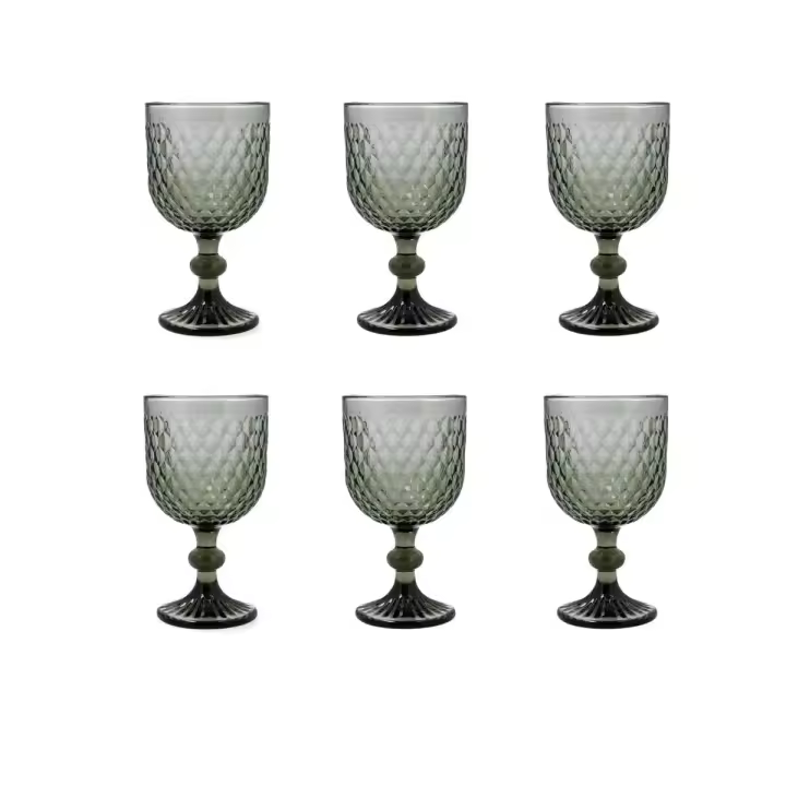 Pack de 6 copas Elite Bidasoa vidrio gris 35 cl - 1