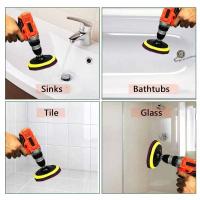 Set De 3 Accesorios De Cepillo Para Taladro Limpieza De Baño Ducha Azulejos Piso Con Broca De Microfibra Para Escobillas De Limpieza - details 2