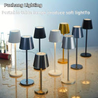 Lámpara De Mesa Recargable Sin Cable Con Sensor De Toque LED Luz Nocturna 3 Niveles De Ajuste Para Decoración De Restaurante Hotel Bar - details 11