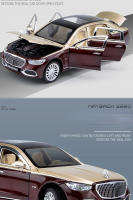 Modelo De Coche De Aleación Mercedes-Benz S680 1:24 Con Sonido Y Luz Juguete De Retroceso Para Niños Colección Decoración Regalo C258 - details 6
