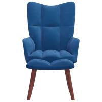 vidaXL Sillón de relax con taburete de terciopelo Gris claro, Gris oscuro, Verde oscuro Sillon Dormitorio Sillon Comodos Silla Relax Sillón Sofá - details 10