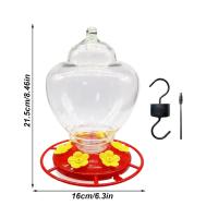 Comedero para colibríes resistant to Viento, bebé de bebé para Pájaros con forma de Flor y 6 Puertos de Alimentación - details 0