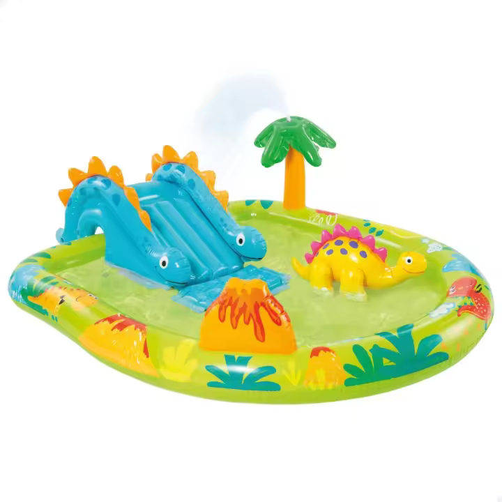 Centro de juegos de dinosaurios tobogán y ducha INTEX - 1