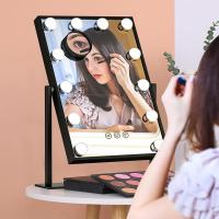 Espejo de Maquillaje con Luces, Espejo de Maquillaje Estilo Hollywood con 3 Modos de Color y 12 Bombillas LED Ajustables, Zoom en Rotación de 360° Control Táctil - details 7