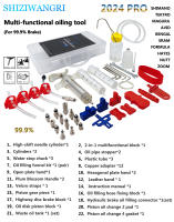 Kit De Mano De Oíl Para Frenos De Disco De Bicicleta 2024 pro Compatible Con SHIMANO SRAM Avid Serie MTB Y Carretera Herramientas De Reparación De Frenos - details 0